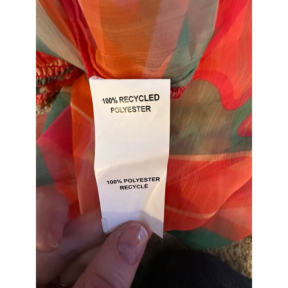 NWT Ramy Brook Haley Tropical Wide Leg Cover Up Pants M Poolside Glam Resortwear - Picture 13 of 13